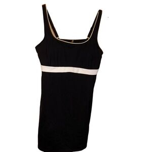 Lands’End black/white swim dress plus size 16 bathing suit